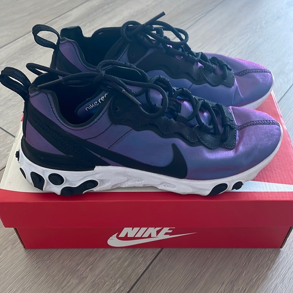 Nike Purple and Black Athletic Shoes